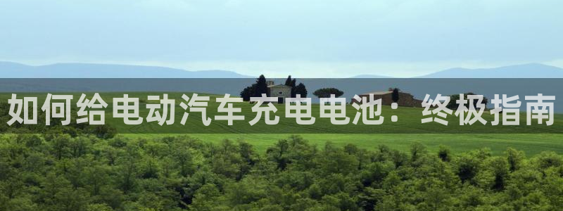 优发国际平台：如何给电动汽车充电电池：终极指南