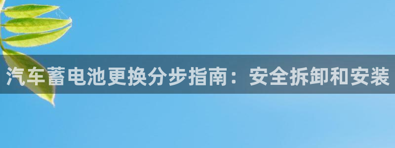 优发国际官方网：汽车蓄电池更换分步指南：安全拆卸和安装